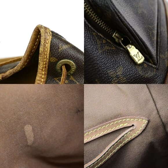 LOUIS VUITTON Montsouris MM Backpack Bag Monogram Leather Brown - Picture 16 of 16